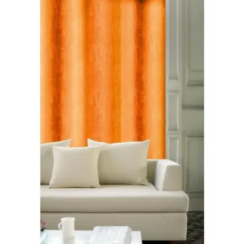 Závěsy Výprodej Dekorační látky, OXY Impresse, oranžový, 150 cm