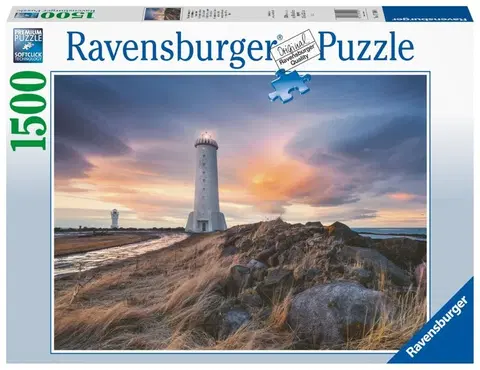 Hračky puzzle RAVENSBURGER - Magická krajina kolem majáku 1500 dílků