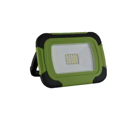 Čelovky  LED Nabíjecí reflektor SAMSUNG CHIP LED/10W/3,7V IP44 6400K zelená 