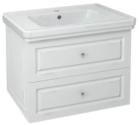 Koupelnový nábytek SAPHO VIOLETA umyvadlová skříňka 68,5x52x46,5cm, bílá pololesk VI075-3131