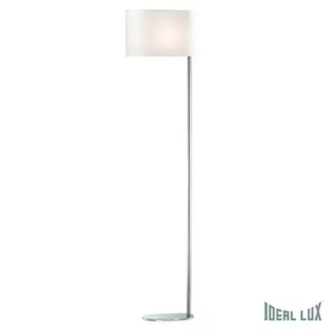 Stojací lampy se stínítkem Ideal Lux SHERATON PT1 BIANCO LAMPA STOJACÍ 074931