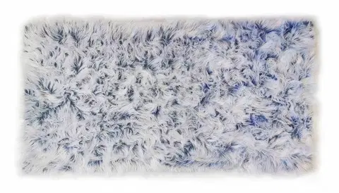 Koberce a koberečky Kontrast Kusový koberec s vysokým vlasem OMBRE 80 x 140 cm - modrý