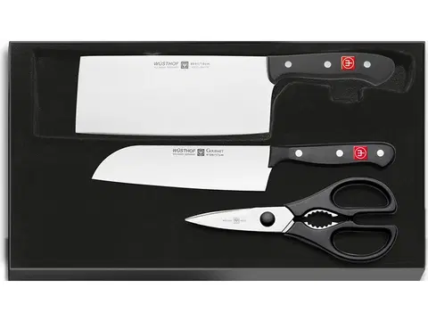 Kuchyňské nože Wüsthof GOURMET Sada 2 nožů + Kuchyňské nůžky 9288
