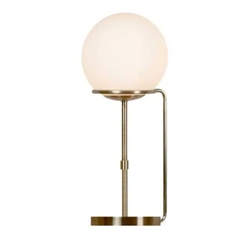 Stolní lampy Searchlight Stolní lampa Sphere se skleněným stínidlem