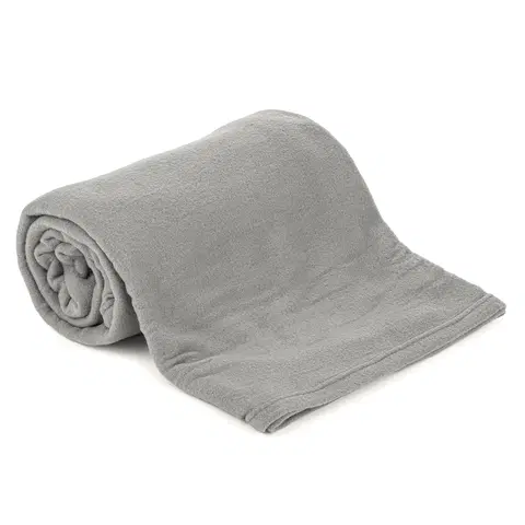 Přikrývky Jahu Fleecová deka UNI šedá, 150 x 200 cm