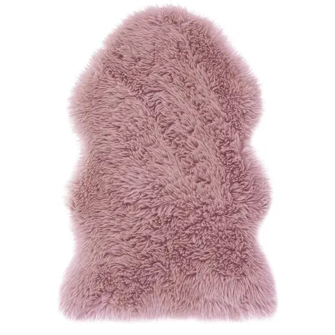 Koberce a koberečky AmeliaHome Kožešina Dokka růžová, 75 x 150 cm