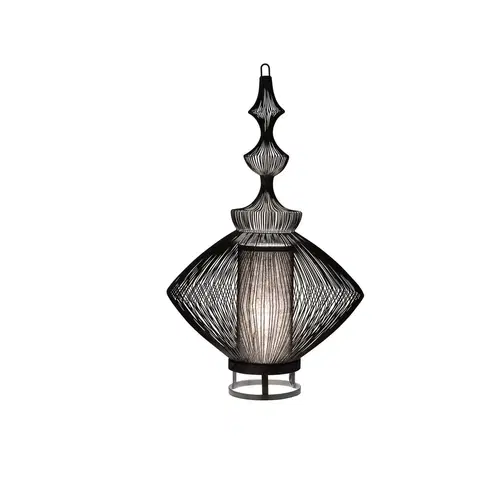 Stolní lampy Forestier Stolní lampa Forestier Opium, černá