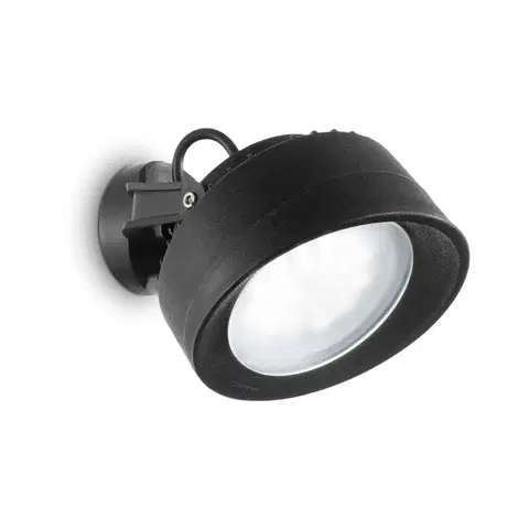 LED venkovní nástěnná svítidla Venkovní nástěnné svítidlo Ideal Lux Tommy AP1 nero 145341 černé