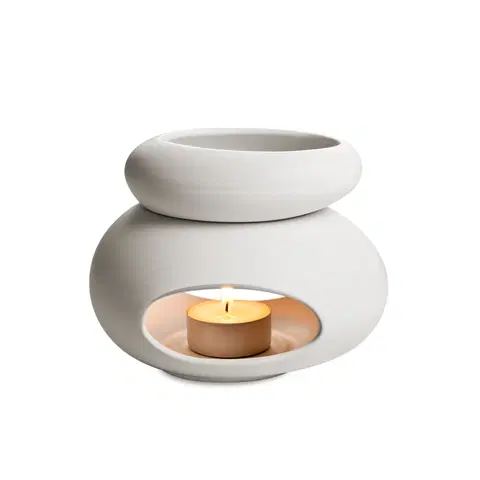 Svícny Tescoma Fancy Home 906832 aroma lampa Stones, bílá