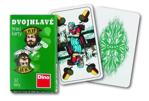 Hračky společenské hry DINO - Hrací Karty Dvouhlavé