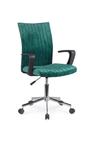 Kancelářské židle HALMAR Studentská židle Ralo tmavě zelená