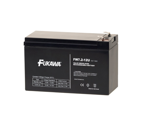 Olověné baterie FUKAWA FW 7,2-12 F2U - Olověný akumulátor 12V/7,2Ah/on 6,3mm