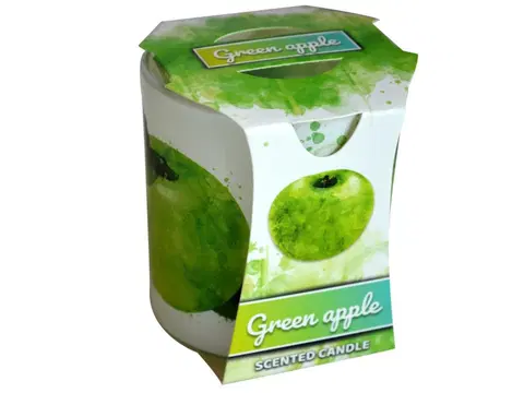 Svíčky PROHOME - Svíčka ve skle Green Apple