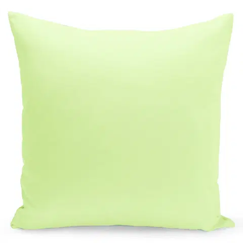 Dekorační povlaky na polštáře Jednobarevný povlak v slabě zelená barvě