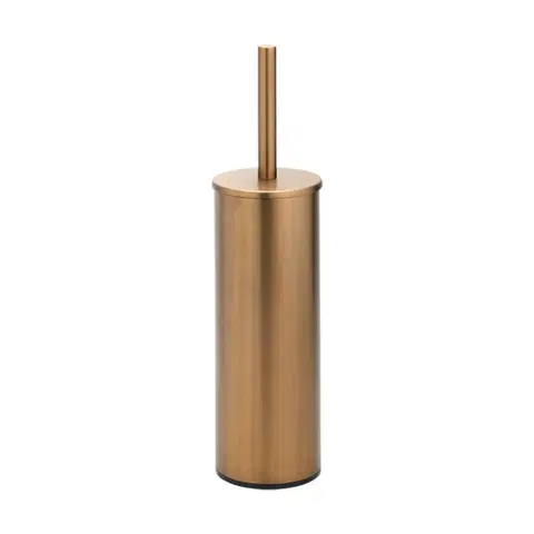 WC štětky HOPA WC štětka válcová na postavení nebo pověšení, 95×380×105 mm Barva Růžové zlato broušená KDBE155313067