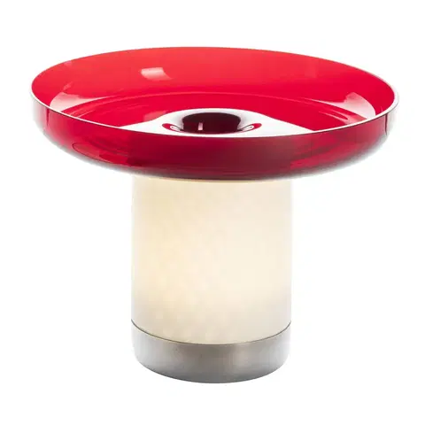 Stolní lampy Artemide Artemide Bontà LED stolní lampa, červená miska