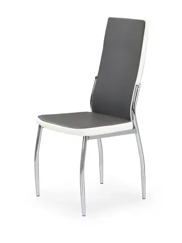 Židle HALMAR Jídelní židle Irena šedá/bílá