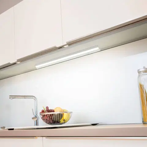 Světlo pod kuchyňskou linku Müller-Licht LED nábytkové světlo Conero DIM Euro zástrčka 40cm šedá