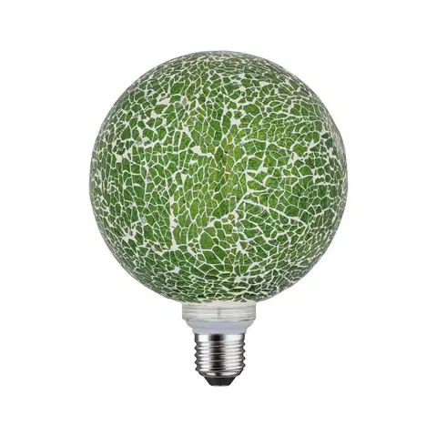 Stmívatelné LED žárovky Paulmann Paulmann E27 LED globe 5W Miracle Mosaic zelená
