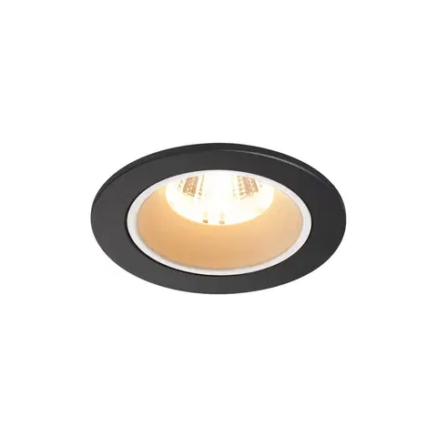 LED podhledová svítidla SLV BIG WHITE NUMINOS DL S vnitřní LED zápustné stropní svítidlo černá/bílá 2700 K 55° včetně listových pružin 1003776