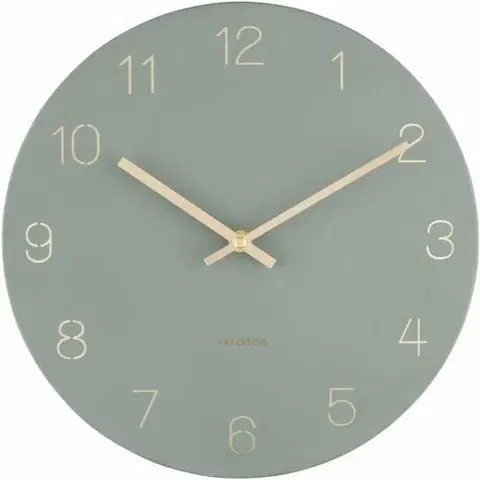 Hodiny Karlsson 5788GR designové nástěnné hodiny, pr. 30 cm