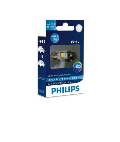 Autožárovky Philips Fest 10.5x38 LED 12858 4000K 12V 1W X1 