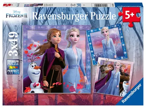 Hračky puzzle RAVENSBURGER - Disney Ledové království 2 3x49 dílků