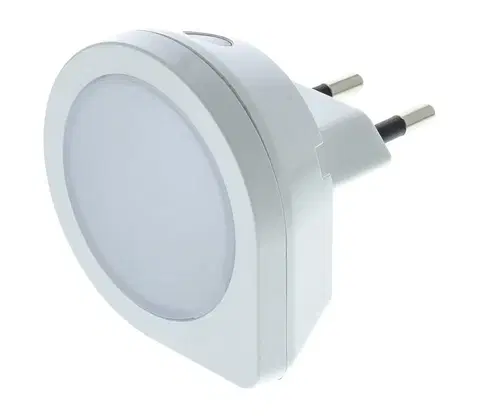 Svítidla  LED Orientační svítidlo se senzorem do zásuvky LED/0,4W/230V 3000K bílá 