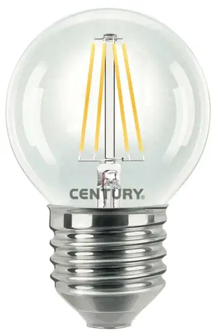 LED žárovky CENTURY LED FILAMENT MINI GLOBE ČIRÁ 6W E27 4000K 806Lm 360d 45x72mm IP20 CEN INH1G-062740