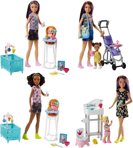 Hračky panenky MATTEL - Barbie Chůva Herní Set Mix Mix Produktů