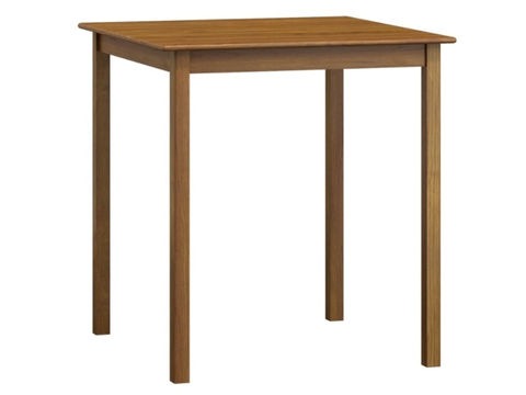 Jídelní stoly Stůl DASHEN 2, 70 x 70 cm, masiv borovice, moření dub