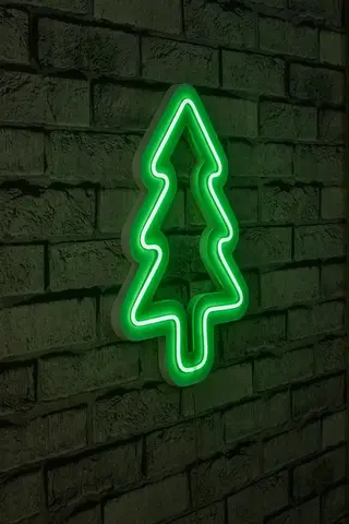 Nástěnné dekorace Dekorativní LED osvětlení zelené SMRČEK