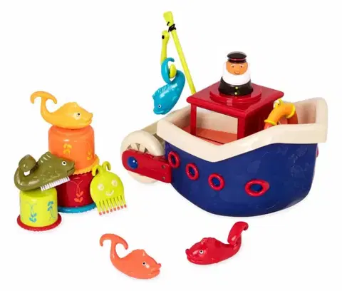 Hračky B-TOYS - Loď s kapitánem Fish & Splish