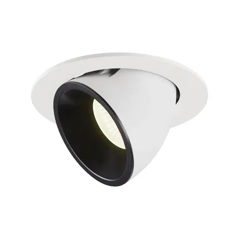 LED podhledová svítidla SLV BIG WHITE NUMINOS GIMBLE L zápustné stropní svítidlo bílé/černé 4000 K 40° 1006023