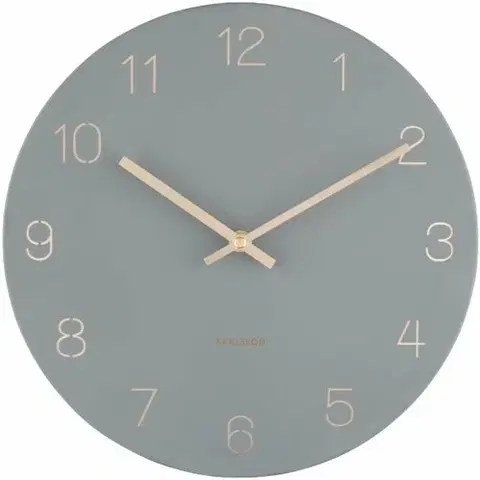 Hodiny Karlsson 5788GY designové nástěnné hodiny, pr. 30 cm
