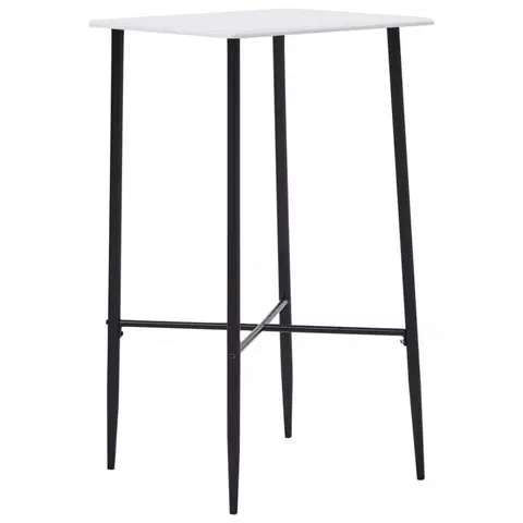 Barové stolky Barový stůl 60x60cm Dekorhome Bílá