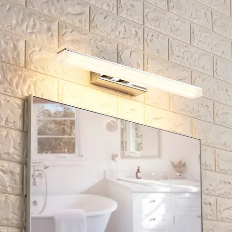 Nástěnná svítidla Lucande Julie - koupelnová LED lampa v podélném tvaru