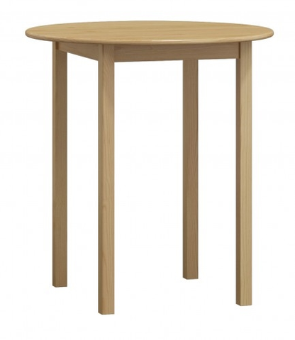 Jídelní stoly Stůl DASHEN 3, průměr 70 cm, masiv borovice