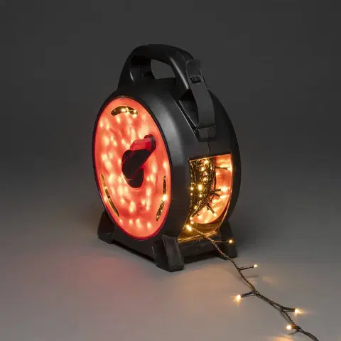 Světelné venkovní řetězy Konstsmide Christmas LED víla světla Micro jantarová 400 plamenů 27,93m