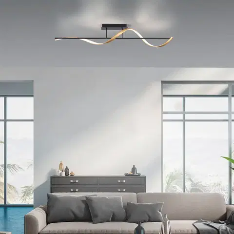 Inteligentní stropní svítidla Q-Smart-Home Paul Neuhaus Q-Swing stropní světlo antracit/mosaz