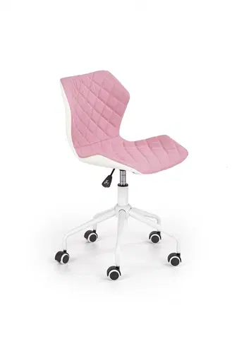 Dětské pokoje HALMAR Dětská židle MATRIX růžová