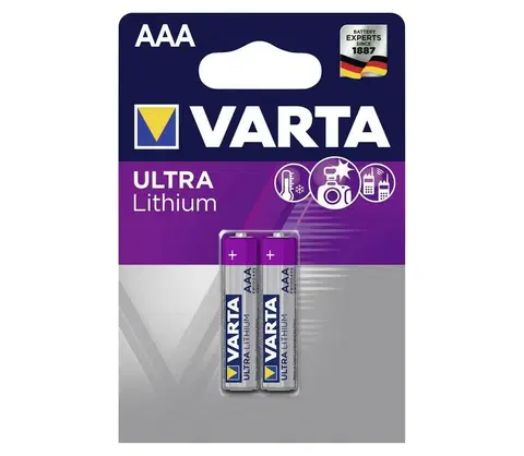 Baterie primární VARTA Varta 6103301402 - 2 ks Lithiová baterie ULTRA AAA 1,5V 