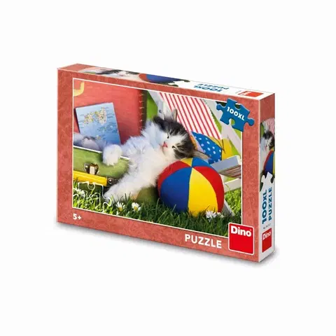 Hračky puzzle DINO - Kotě Odpočívá 100 Xl Puzzle