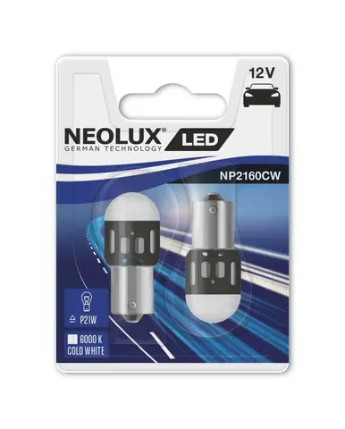 Autožárovky NEOLUX LED P21W 12V 1,2W BA15s Retrofits NP2160CW-02B 2ks NP2160CW-02B