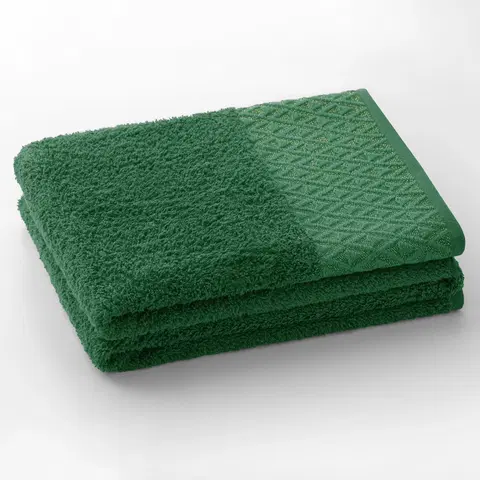 Ručníky Bavlněný ručník DecoKing Andrea zelený, velikost 70x140