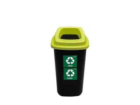 Odpadkové koše PLAFOR - Koš odpadkový 45l ke třídění odpadu zelený