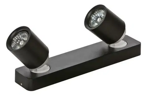Moderní bodová svítidla Stropní a nástěnné bodové svítidlo AZzardo Tomi 2 black AZ0678 GU10 2x50W IP20 32cm černé