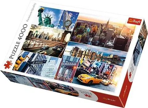 Hračky puzzle TREFL - Puzzle New York koláž 4000