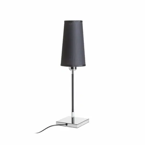 Lampy na noční stolek RED - DESIGN RENDL RENDL LULU stolní černá chrom 230V E27 28W R12465