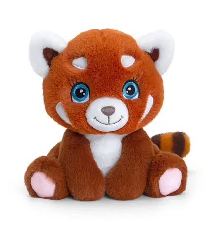 Hračky KEEL TOYS - SE1537 Keeleco Panda červená  - eko plyšová hračka 16 cm